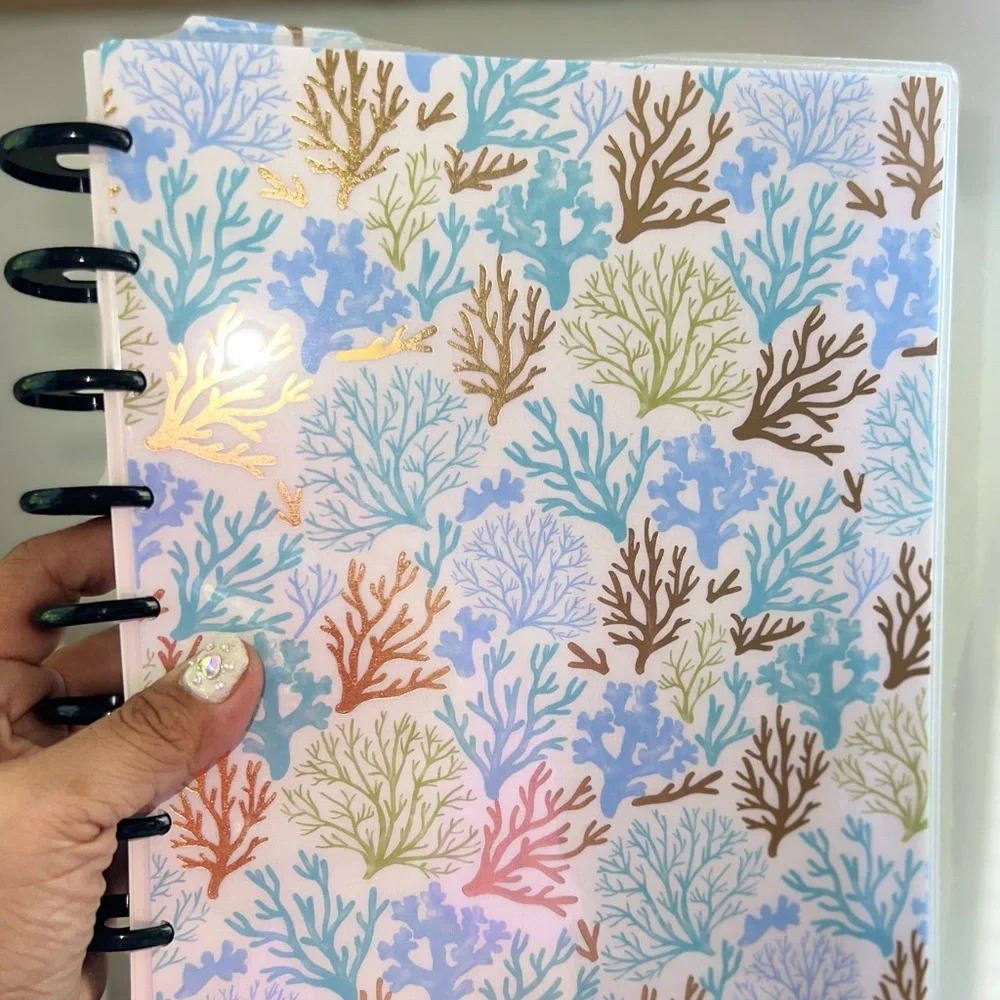 Mermaid happy planner classic size cover set, 2 dashboards